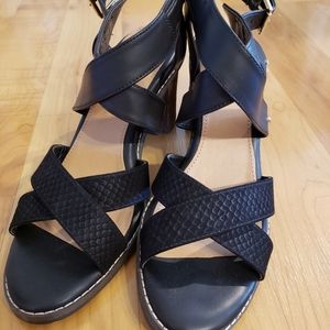 Dr Scholls Black Strappy Sandals, Size 11M
